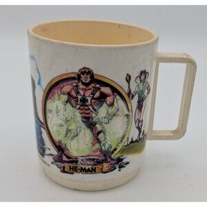 Vintage 1983 HE-MAN Masters of the Universe Skeletor Teela Castle Greyskull MUG